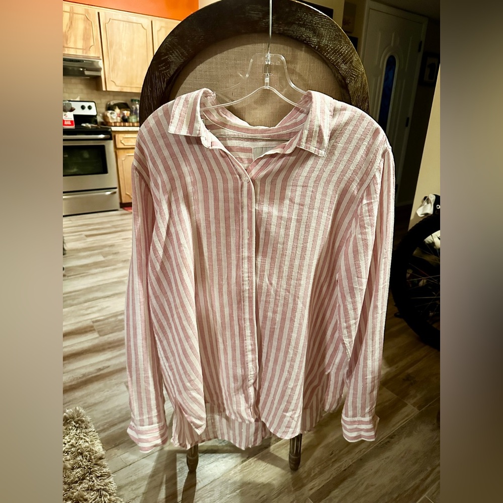 Pink Striped Woman’s Shirt